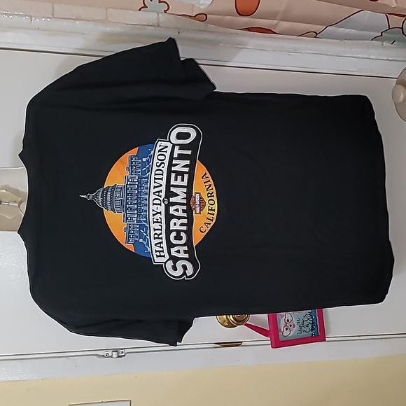 Harley-davidson T shirt mens xl Sacramento CA black graphic logo b20 - Picture 3 of 5